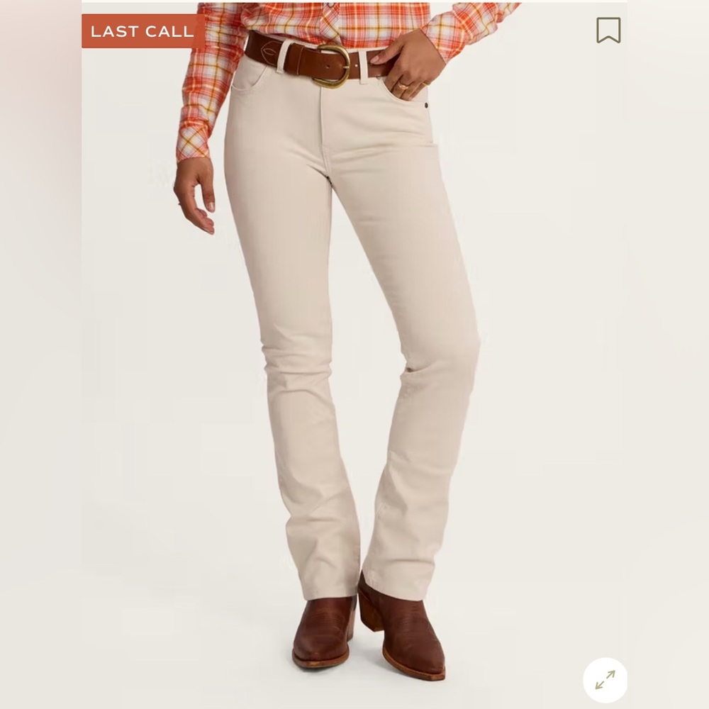 Tecovas Cream Straight-Leg Jeans